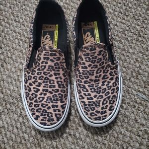 Leopard Print Slip-On Vans